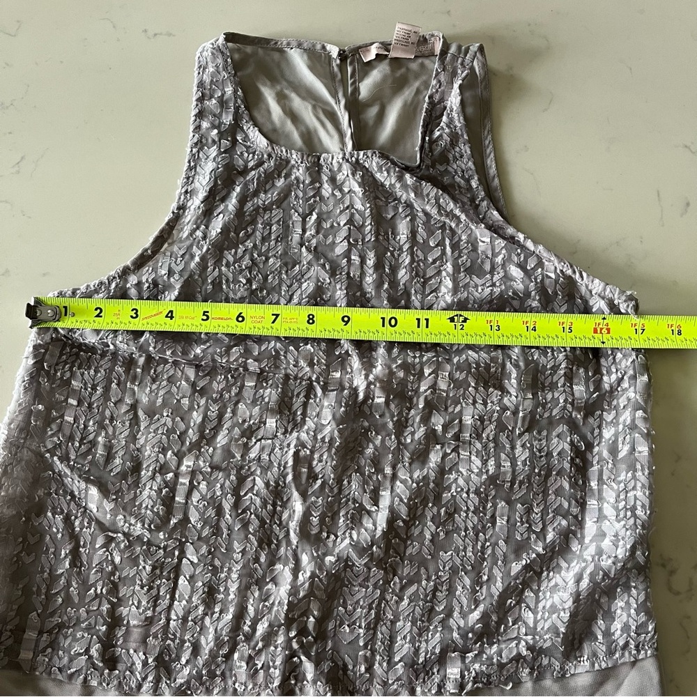 Forever 21 Gray Patterned Women's Top Size S - Picture 8 of 10